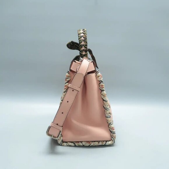 Authentic FENDI Peekaboo IseeU Pink Leather Satchel with Ribbon 1200-02202025 - Picture 3 of 12